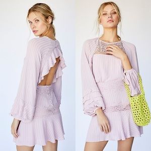 Free People Crush On You Mini Dress lilac